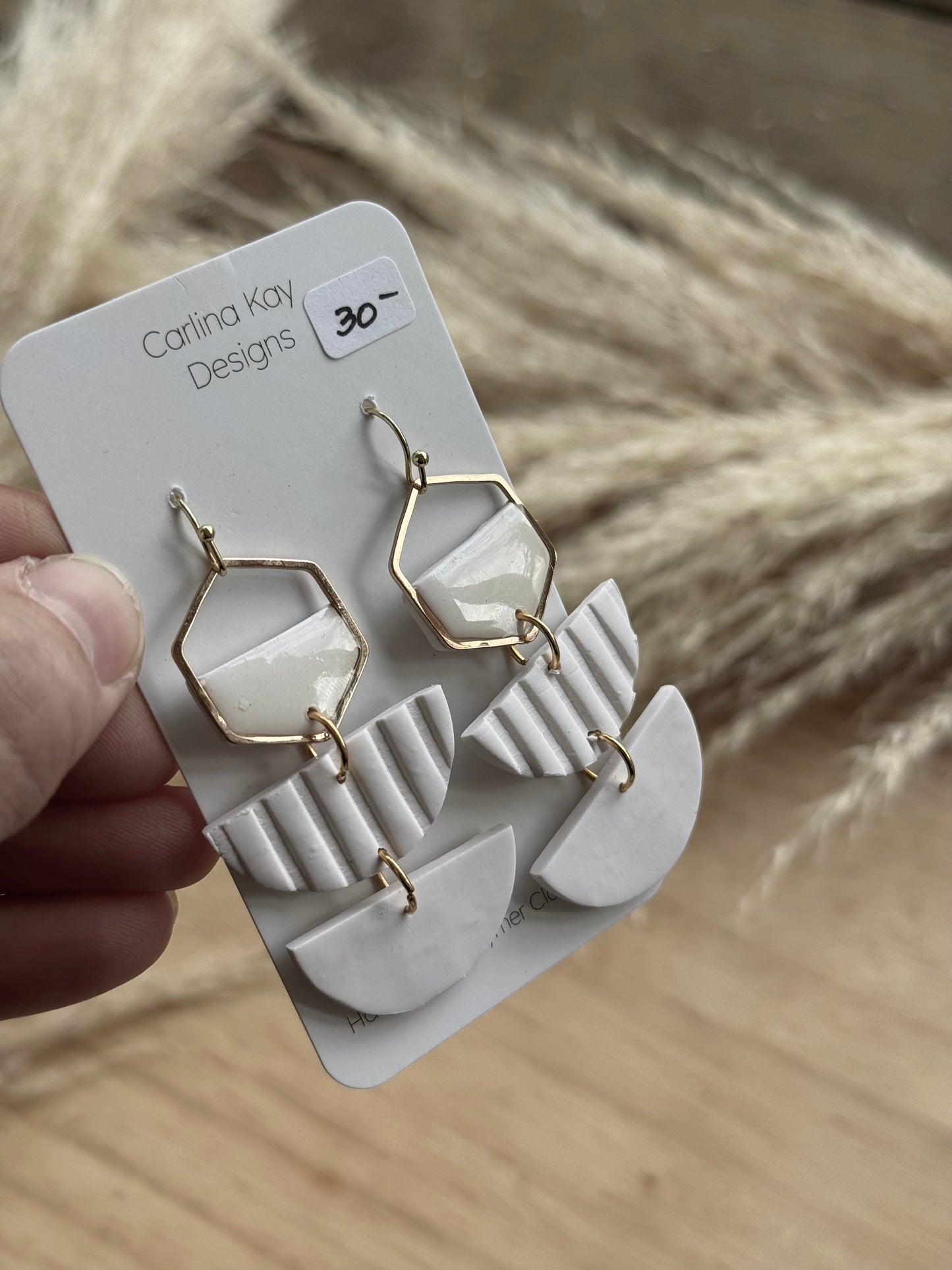 Half hexagon boho drop downs