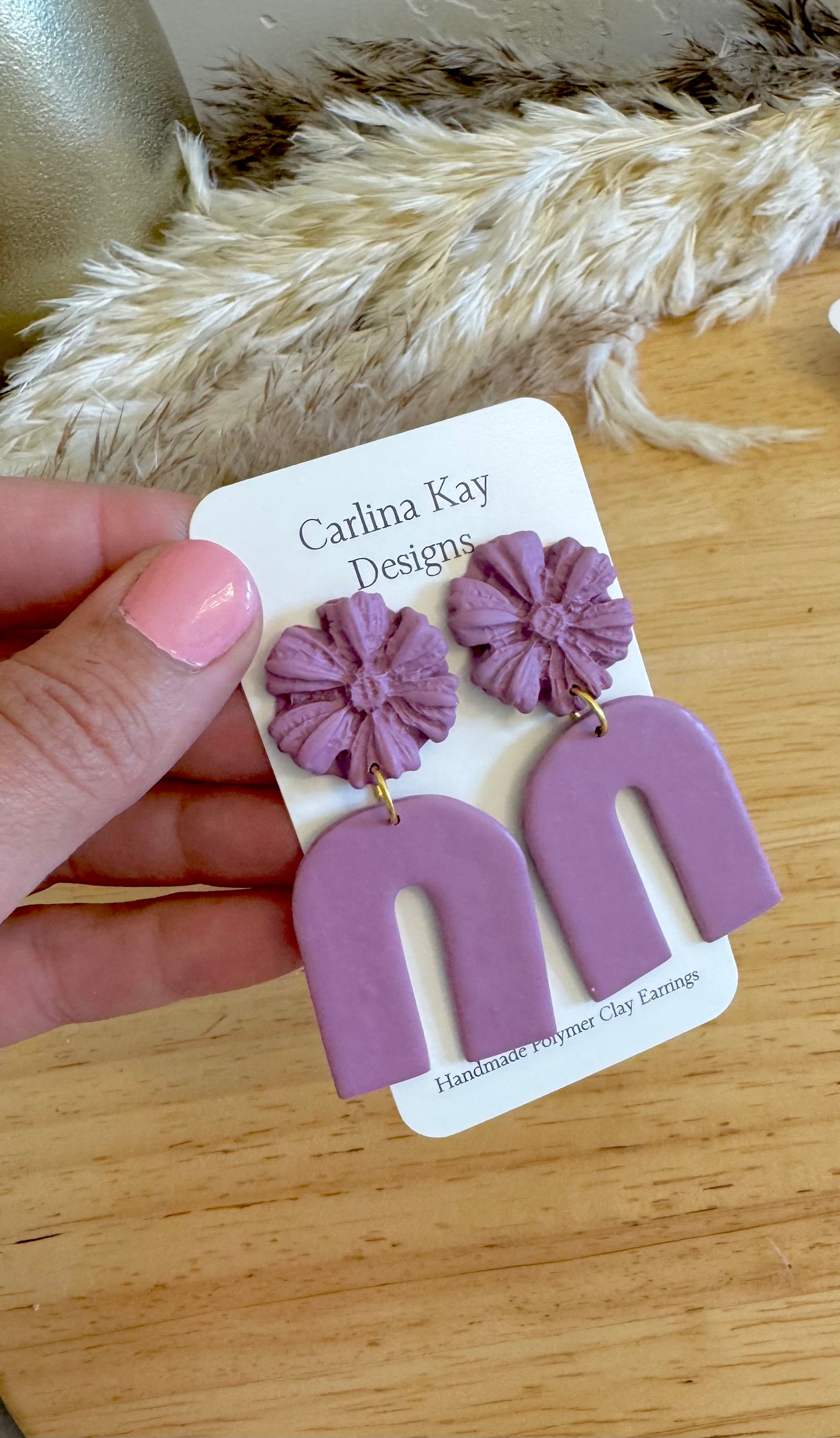 Bright coral flower arches