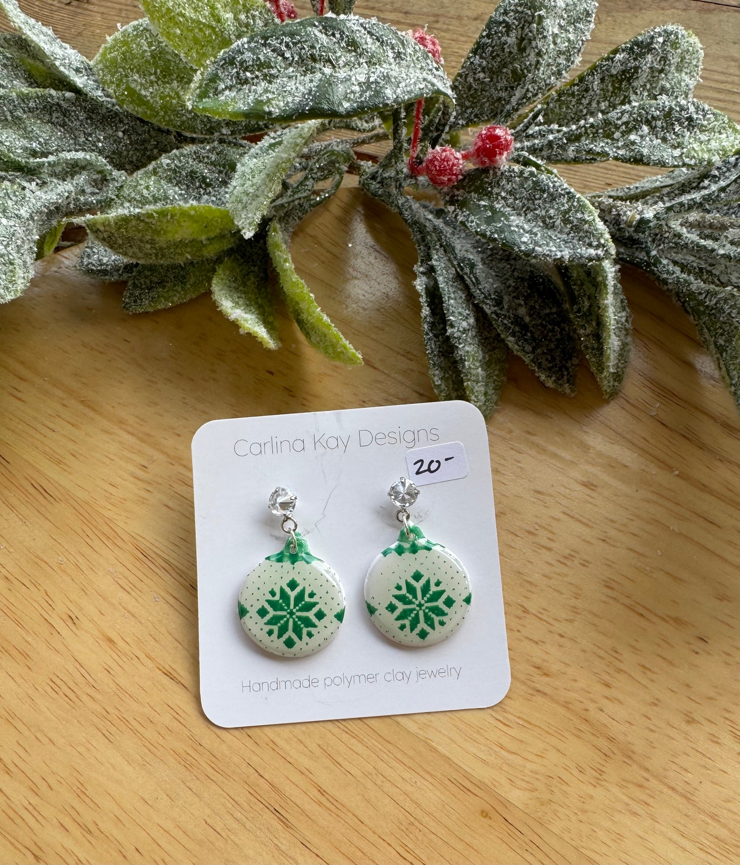 Mini crystal sweater print ornament