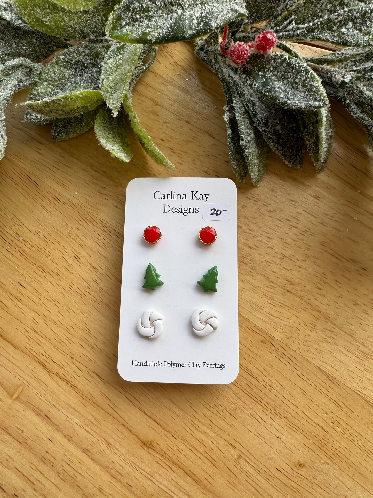 Mini Christmas stud set
