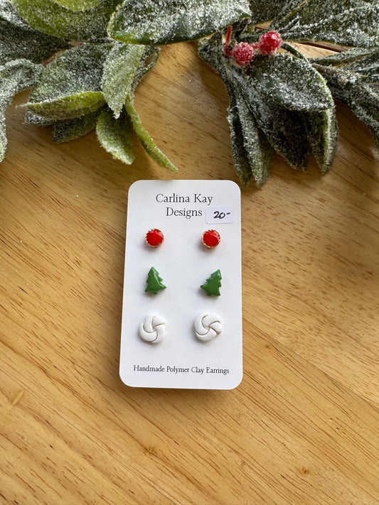 Mini Christmas stud set