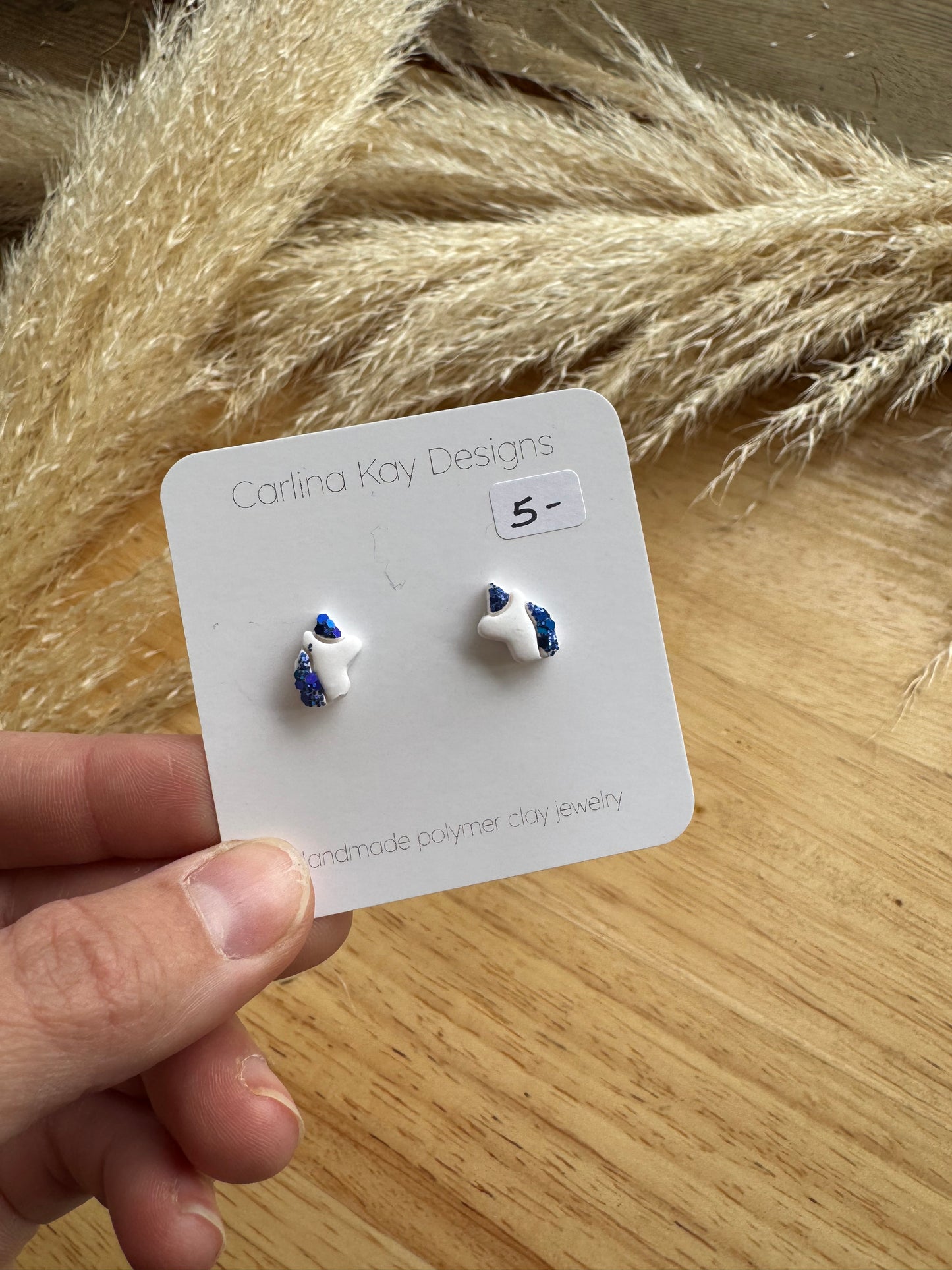 Mini unicorn glitter earrings