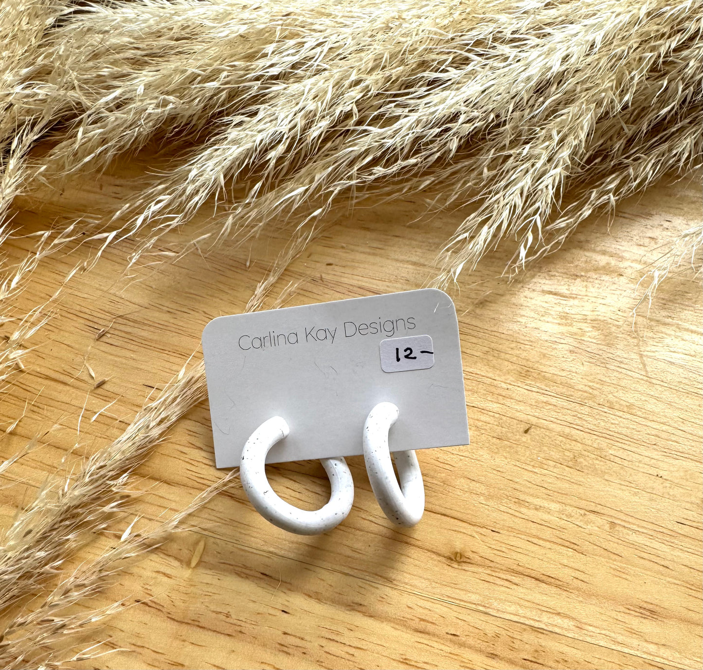 Clay small hoops