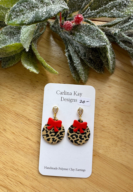 leopard Christmas ornaments