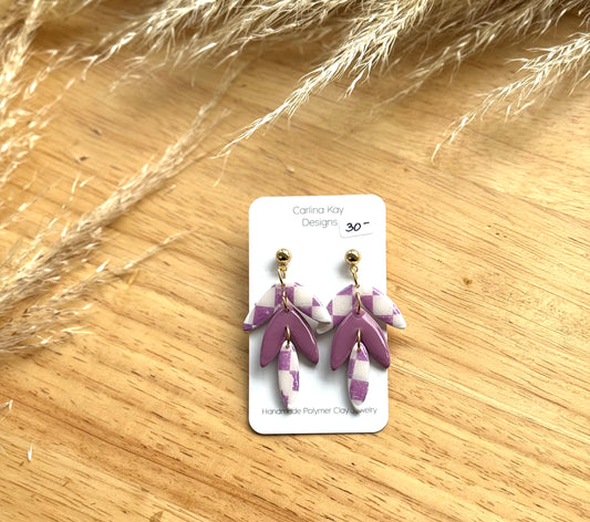Checker lilac dangles